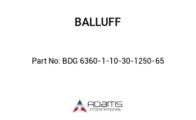 BDG 6360-1-10-30-1250-65									