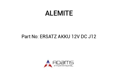 ERSATZ AKKU 12V DC J12 ERSATZ AKKU 12V DC J12